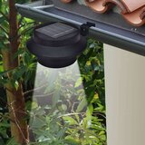 vidaXL Vrtne solarne svjetiljke za ogradu 12 kom LED crne | shoptok.hr