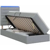  LED krevet za pohranu s madracem Svjetlosiva 90 x 200 cm - Svjetlosiva 90 x 200 cm Dizajn linija | shoptok.hr