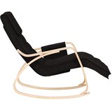  Stolica za ljuljanje od tkanine crna | shoptok.hr