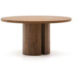 Kave Home Okrugao blagovaonski stol s pločom stola u dekoru oraha ø 150 cm Nealy – | shoptok.hr
