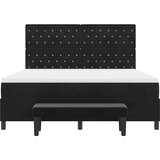  Krevet s opruga kutije s uzglavljem Crna 200 x 180 cm Baršun | shoptok.hr