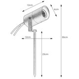 Markslöjd 108484 - LED spoljna lampa GARDEN24 LED/6W/24V 30 cm IP44 crna | Eponuda.com