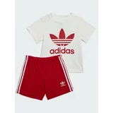 Adidas Komplet majica in športne kratke hlače Trefoil Shorts Tee Set IB8639 Rdeča Regular Fit