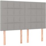 Krevet s oprugama i madracem svjetlosivi 140x190 cm od tkanine | shoptok.hr