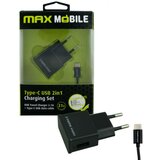 Max Mobile 2U1 kućni punjač usb+ type c kabel 2.4A Cene