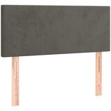 Box spring krevet s madracem tamnosivi 90x190 cm baršunasti | shoptok.hr