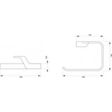Copen držač malog peškira concept linea dark (C-03-102B) | Eponuda.com