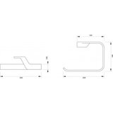 Copen Držač malog peškira CONCEPT LINEA DARK (C-03-102B) | ePonuda.com