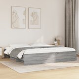  Okvir za krevet boja hrasta 200x200 cm od konstruiranog drva | shoptok.hr
