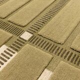 Asiatic Carpets Zelena/bež ročno tkana volnena preproga 120x170 cm – | Shoptok.si
