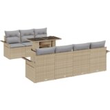  Set od 8 komada vrtnih kauča s jastučićima bež poli ratan | shoptok.hr