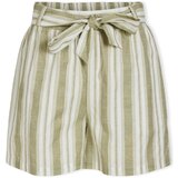 Vila Kratke hlače & Bermuda Etni Shorts - Egret/Oil Green Bež Cene