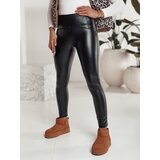 DStreet Spodnie damskie woskowane ELLODIX czarne | Shoptok.si