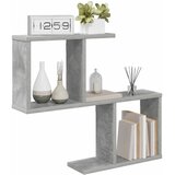  Polica na zidu Betonska siva 60 x 12 x 50,5 cm | shoptok.hr