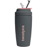 BeastPink Thermo Mug termo lonček s slamico barva Grey 500 ml | Shoptok.si