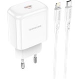 USB punjač sa kablom 1m Type-C to iPhone/lightning BOROFONE BN3 Premium PD20W Type-C single port set white  USB punjač sa kablom 1m Type-C to iPhone/lightning BOROFONE BN3 Premium PD20W Type-C single port set white Slike