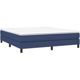  Box spring posteljni okvir moder 160x200 cm blago, (20792222) | Shoptok.si