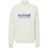 Hummel Sweater majica 'Ron' bež / mornarsko plava
