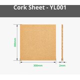Bambu Lab 2 mm Cork Sheet - 1 set. | Shoptok.si