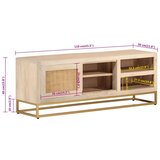 TV ormarić 110 x 30 x 40 cm od masivnog drva manga i željeza | shoptok.hr