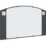 vidaXL Stensko ogledalo črno 100x60 cm obokano železo | Shoptok.si