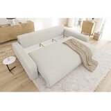 Ropez Kremno bela raztegljiva/s prostorom za shranjevanje sedežna garnitura iz rebrastega žameta 234 cm Sara – | Shoptok.si