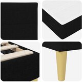  Krevetna konstrukcija Crna 180 x 200 cm Poliester | shoptok.hr