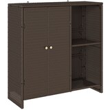vidaXL Ormar smeđa 100x36x102 cm ratan u