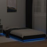  Okvir za krevet s LED svjetlima crni 90 x 200 cm drveni | Eponuda.ba