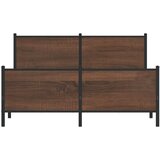  Metalni okvir kreveta bez madraca smeđa boja hrasta 160x200 cm | shoptok.hr