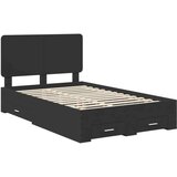  Konstrukcija postelje Črna 135 x 190 cm Konstruiran les, (5000102584) | Shoptok.si