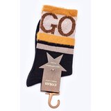 COSAS Women's Cotton Socks GO-GO With Fur Black | ePonuda.com