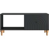  Klubska miza Črna 90 x 50 x 40 cm Inženirski les, (5000295455) | Shoptok.si
