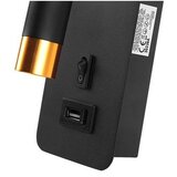  Zidni spot sa USB punjačem 1xG9/35W/230V crno/zlatno | Eponuda.com