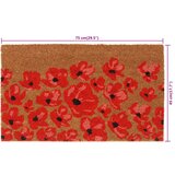 vidaXL Otirač prirodni 45 x 75 cm čupavi od kokosovih vlakana | shoptok.hr