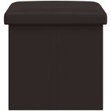  Sklopiva klupa za pohranu Smeđa 180 kg 80 L 77 x 38 x 38 cm PVC | shoptok.hr