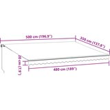 Tenda na ručno uvlačenje bordo 500 x 350 cm | shoptok.hr
