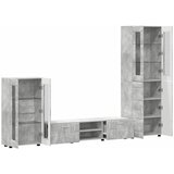 Set TV komoda FLORIN 3 kom. Betonski sivi Konstruirano drvo | shoptok.hr