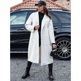 DStreet Płaszcz damski oversize AVELINNI długi w jodełkę beżowy | shoptok.hr