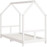  Okvir za dječji krevet bijeli 80 x 160 cm od masivne borovine | shoptok.hr