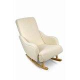 AMC HOME Fotelja za ljuljanje Tedy, 63x115x93cm, Bela Cene