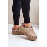 Boto PS1 Low Women's Snow Boots With Embroidery On Platform Dark Beige Narirya | shoptok.hr