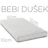 Bebi dušek 120x60x10 cm, Beli