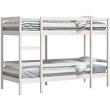 vidaXL Dnevna postelja bela 90x190 cm trdna borovina | Shoptok.si