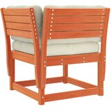 vidaXL Kutna vrtna sofa s jastucima voštano smeđa 73x73x78 cm borovina | shoptok.hr
