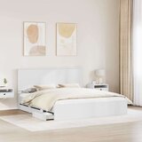  Konstrukcija postelje Bela 180 x 200 cm Inženirsko leseno, (5000121236) | Shoptok.si