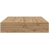  Postelja z Dodatnim Prostorom za Shranjevanje Artisan Hrast 150x200 cm, (22083958) | Shoptok.si