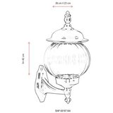 Opviq Vanjska zidna lampa BAP-68187-M4, 42 cm, E27, 40W, IP65, Crna | Eponuda.ba