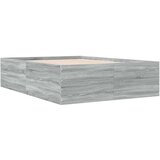  Posteljni okvir siva sonoma 140x190 cm inženirski les | Shoptok.si