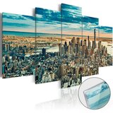  Slika na akrilnom staklu - NY: Dream City [Glass] 100x50 Cijene